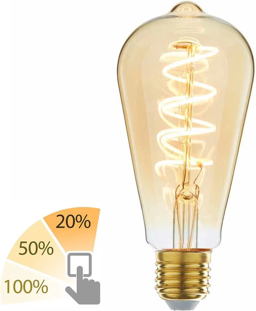 Highlight LED ST64 Lamp 6W 2200K Amber