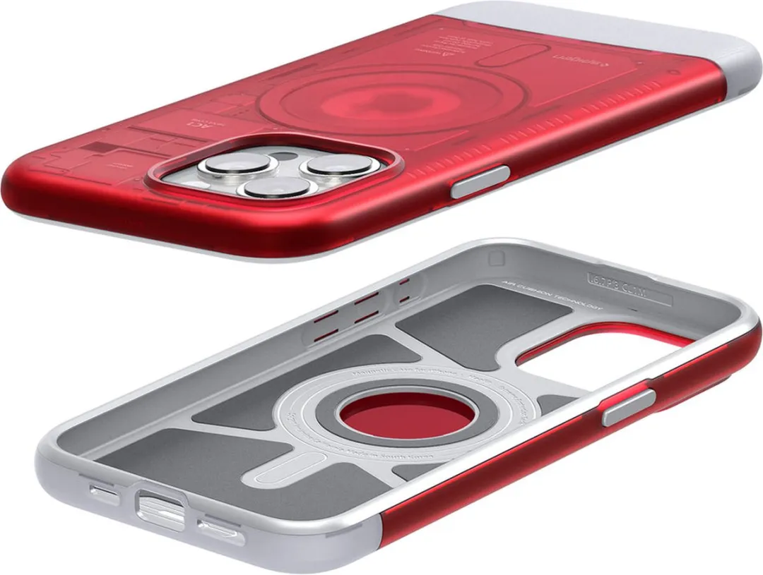 Spigen Classic C1 MagFit Hoesje iPhone 15 Pro Max - Rood - afbeelding 3 van 6