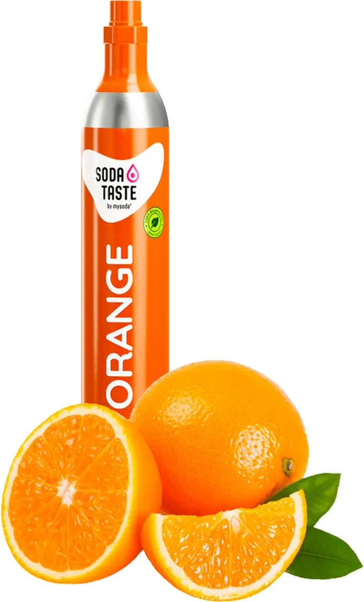 SodaTASTE Co2 cilinder met sinaasappel smaak