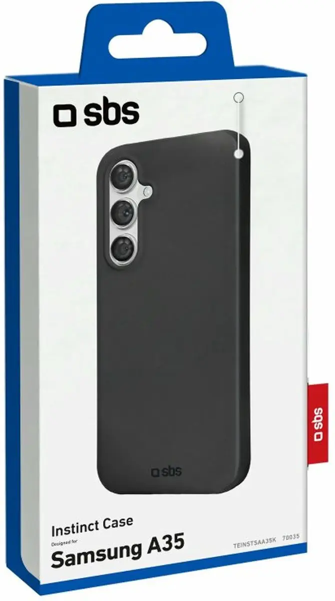 SBS Hoesje Samsung Galaxy A35 TEINSTSAA35K - Zwart - afbeelding 2 van 3