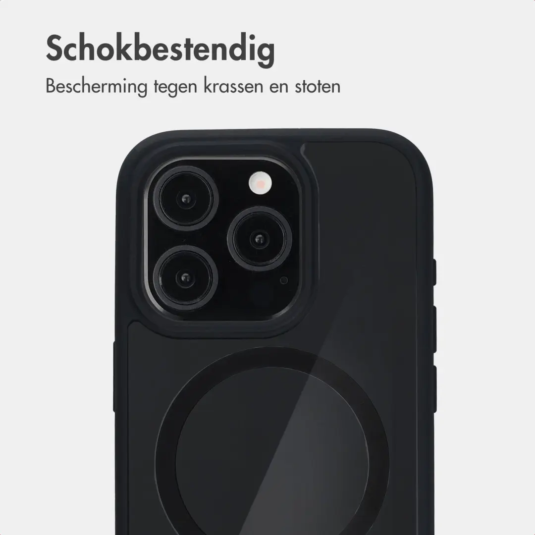 Accezz Hold Backcover iPhone 15 Pro hoesje met MagSafe - Zwart - afbeelding 4 van 6