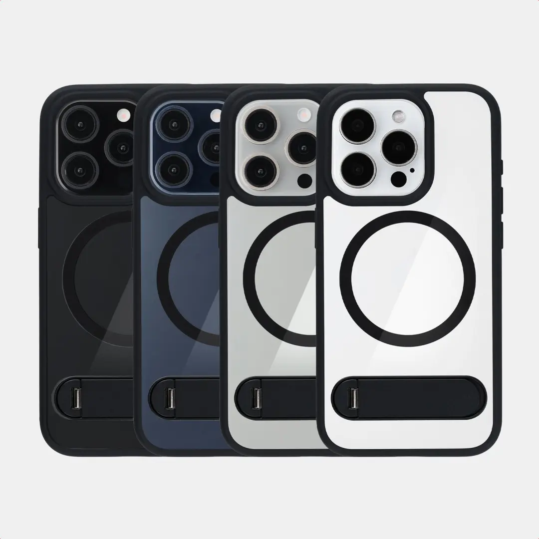 Accezz Hold Backcover iPhone 15 Pro hoesje met MagSafe - Zwart - afbeelding 5 van 6