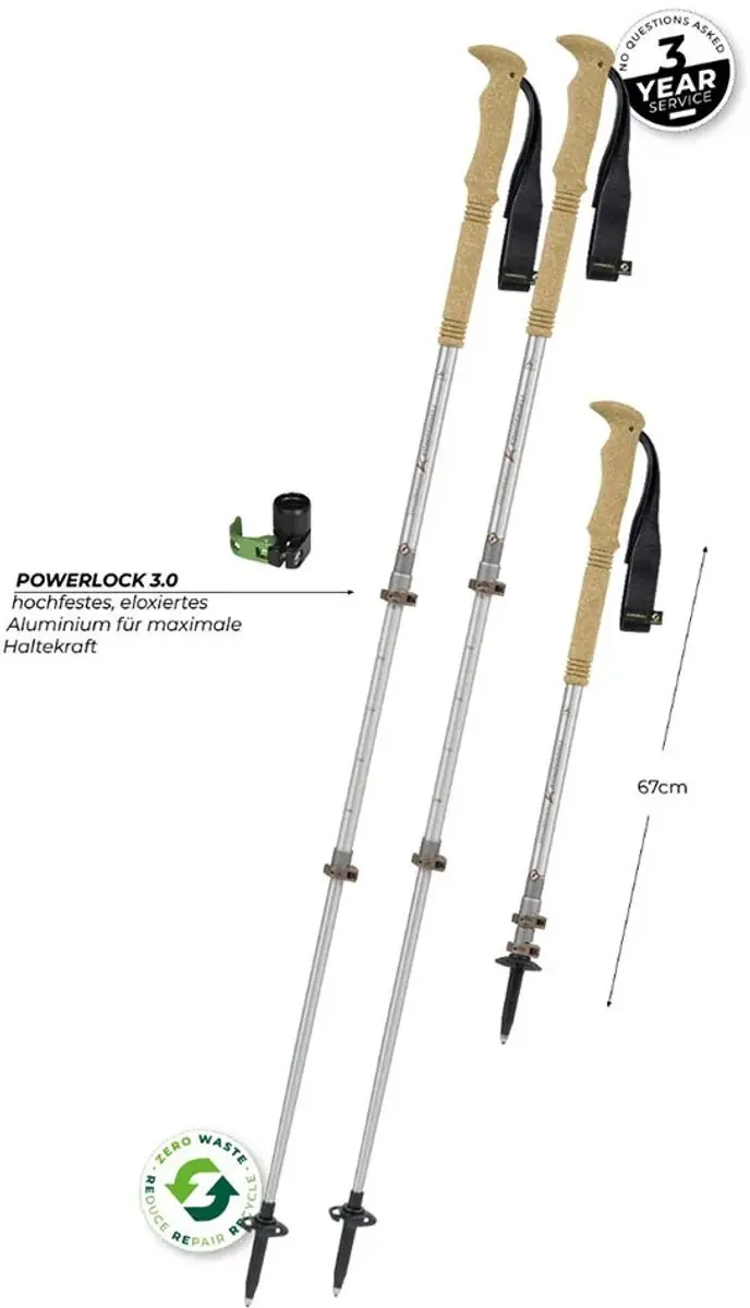 Komperdell Explorer Zero Cork Wandelstokken - Goud - afbeelding 4 van 4