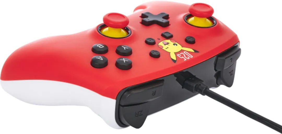 PowerA NSGP0200-01 Bedrade Controller Nintendo Switch - Lachende Pikachu - afbeelding 6 van 6