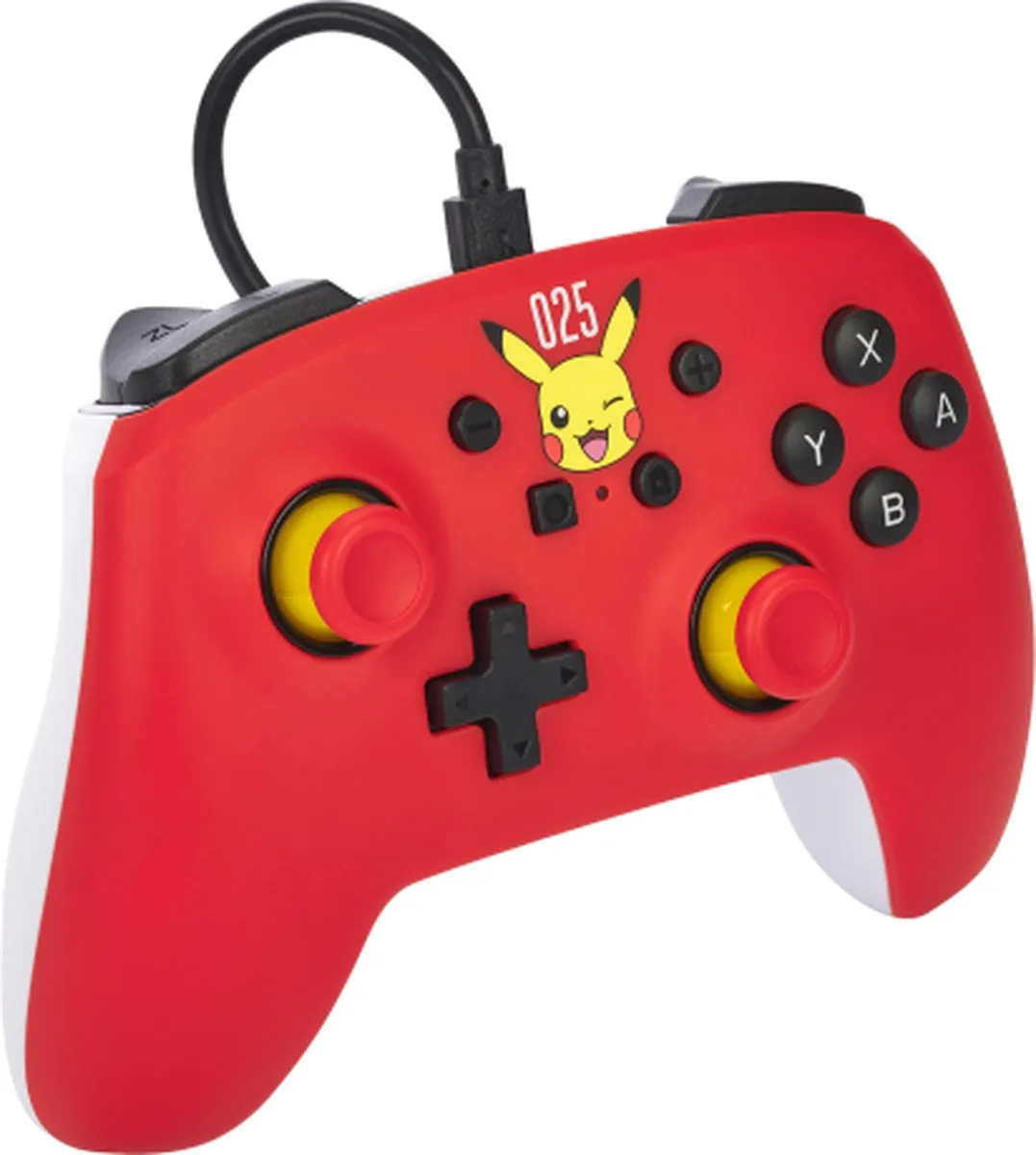 PowerA NSGP0200-01 Bedrade Controller Nintendo Switch - Lachende Pikachu