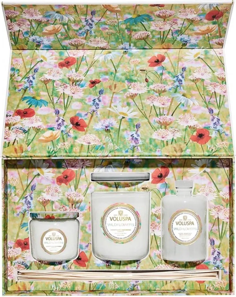 Voluspa Wildflowers Gift Set