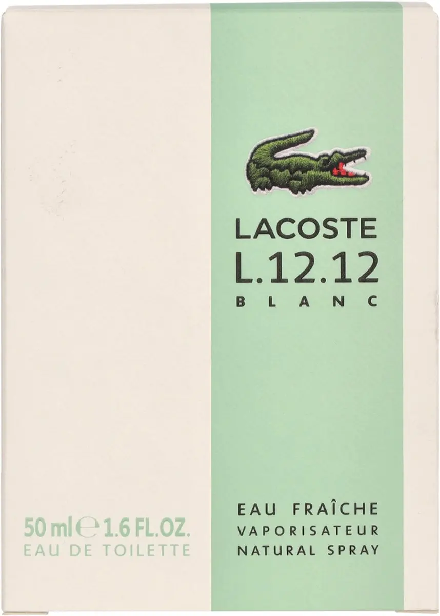 Lacoste L.12.12 Blanc Eau Fraiche - 50ml - afbeelding 3 van 4