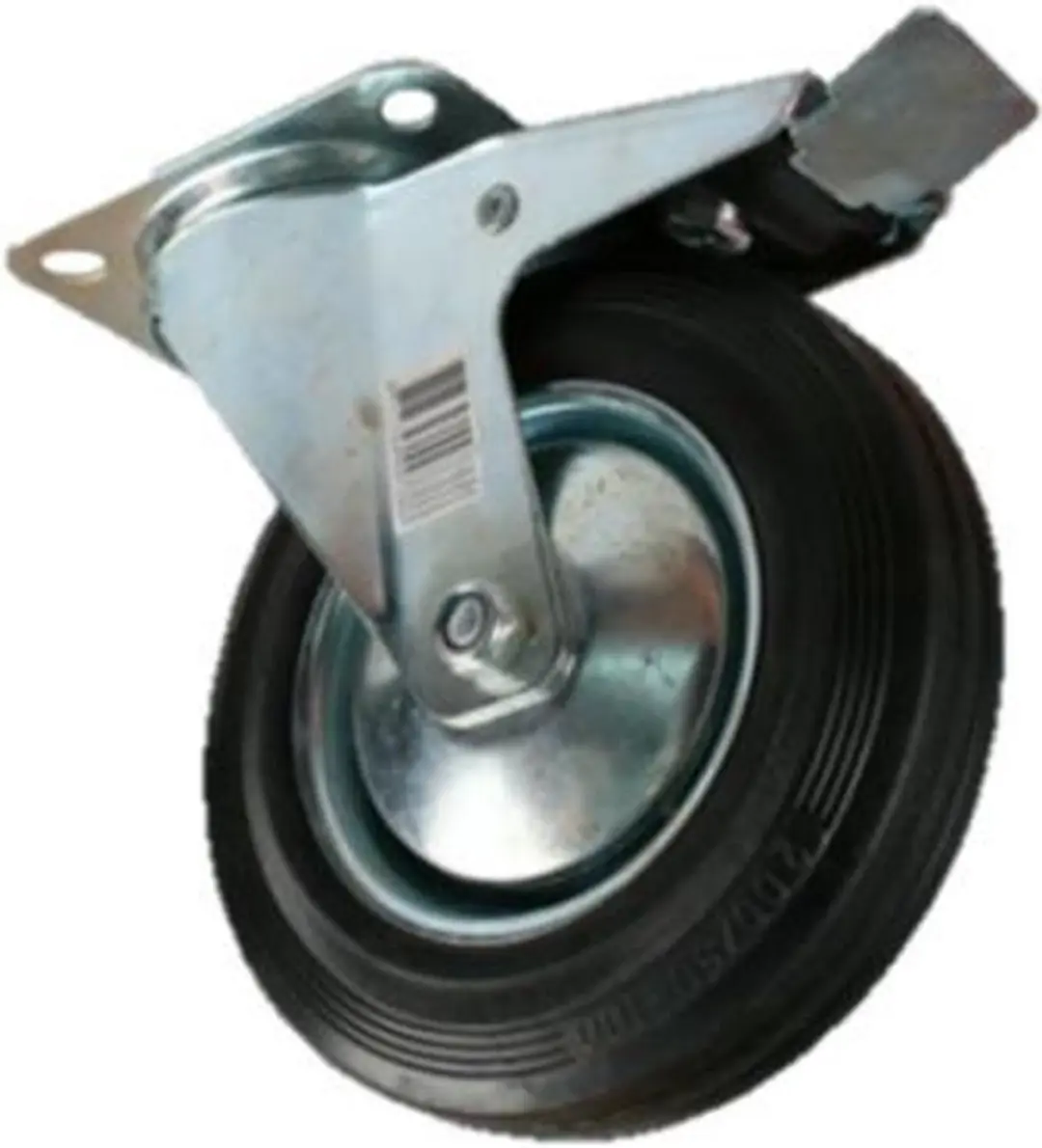 Vorel 87322 Zwenkwiel met Rem 100mm - Dubbel Kogellager - Zwart - afbeelding 2 van 2