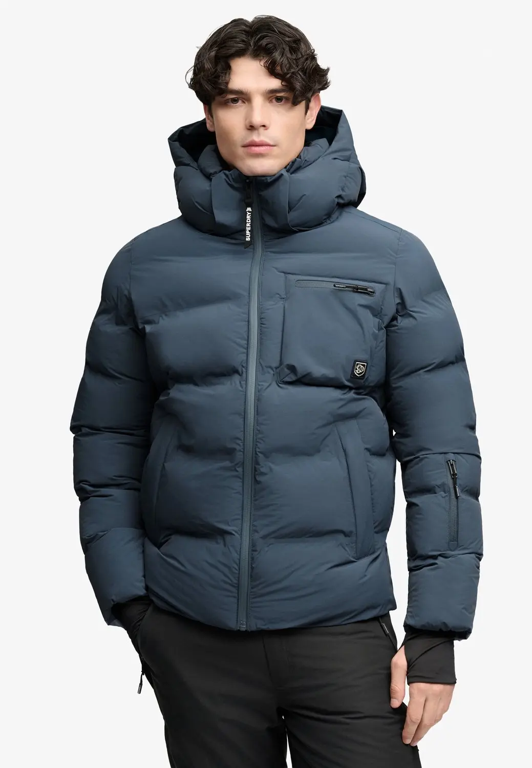 Superdry Ski Gewatteerde Jas - Graphite Grey - XXL - afbeelding 2 van 3