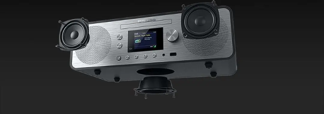 Muse M-885DBT Micro-audiosysteem met DAB+ - Zwart - afbeelding 5 van 6