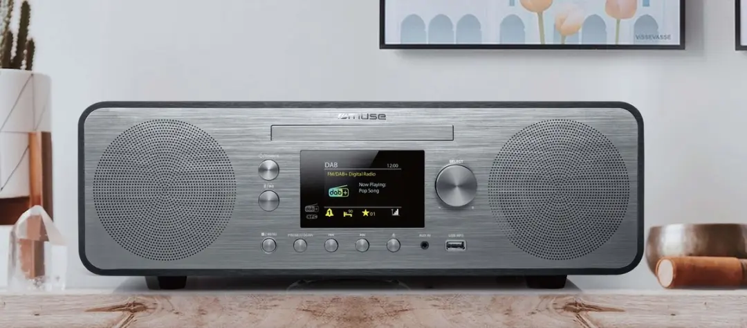 Muse M-885DBT Micro-audiosysteem met DAB+ - Zwart - afbeelding 2 van 6