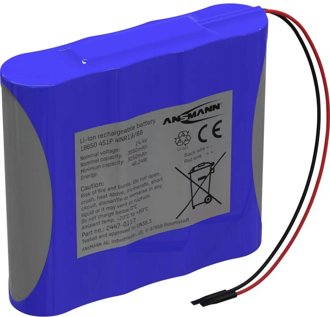 Ansmann 4S1P Accupack 14,4V 3350mAh - afbeelding 2 van 2