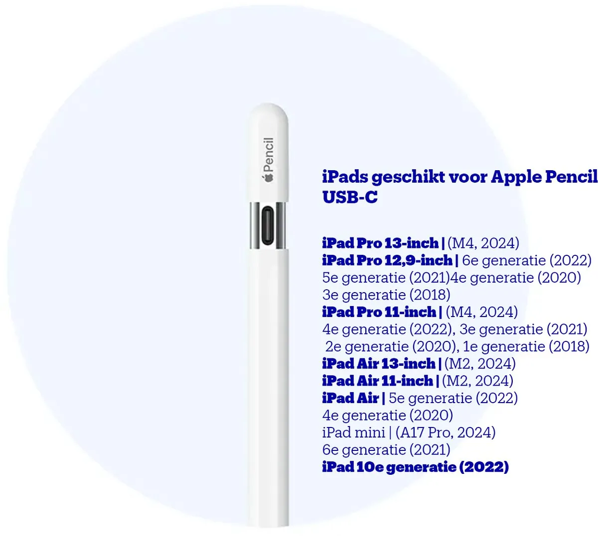 Apple Pencil (USB-C) MUWA3ZM/A - Wit
