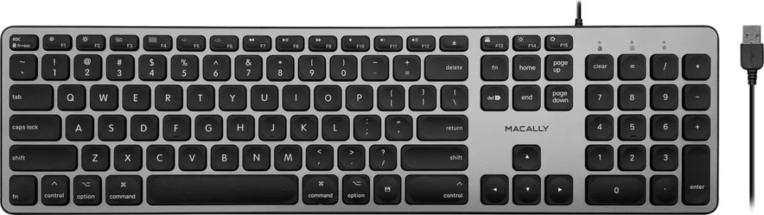 Macally BLSLIMKEYPROSG Toetsenbord - Spacegray