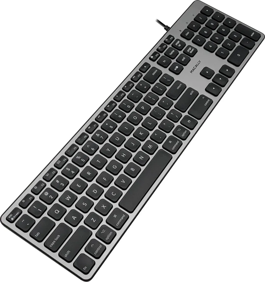 Macally BLSLIMKEYPROSG Toetsenbord - Spacegray