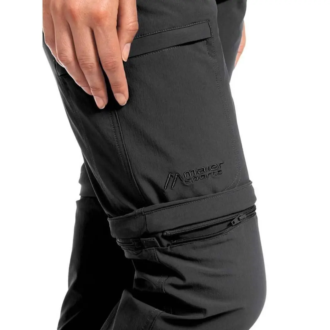 Maier Sports Inara Slim Dames Zipbroek - Bruin - afbeelding 3 van 5