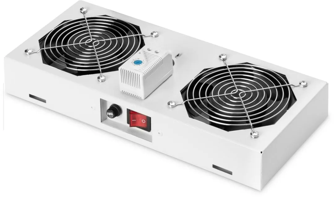 Digitus DN-19 FAN-2-WM-T Patchkastventilator - 2x - Grijs