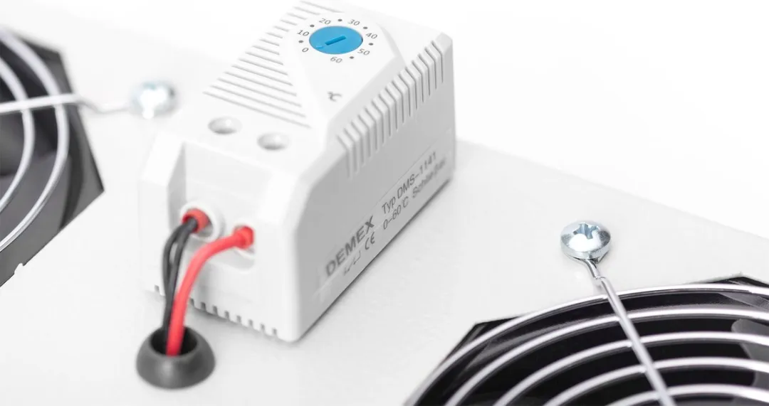 Digitus DN-19 FAN-2-WM-T Patchkastventilator - 2x - Grijs