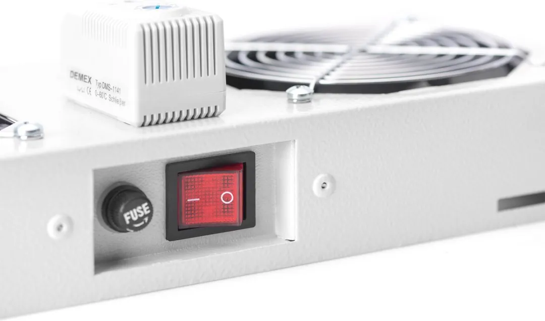 Digitus DN-19 FAN-2-WM-T Patchkastventilator - 2x - Grijs