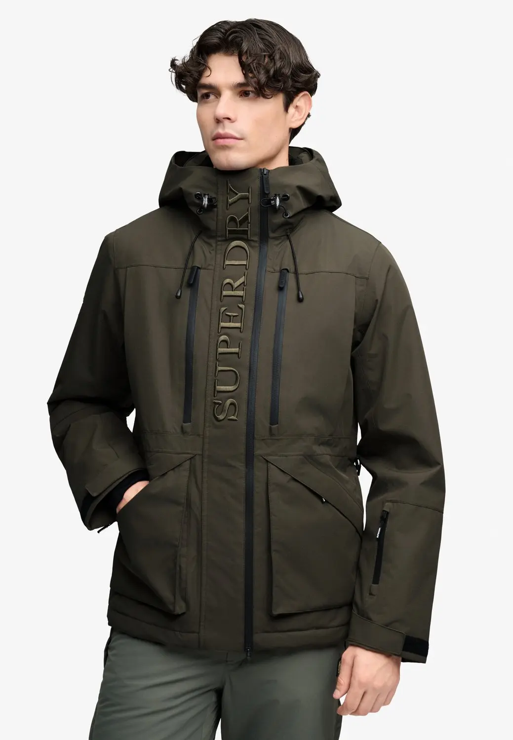 Superdry Ultimate Freestyle Ski-jas - Army Khaki - afbeelding 4 van 4