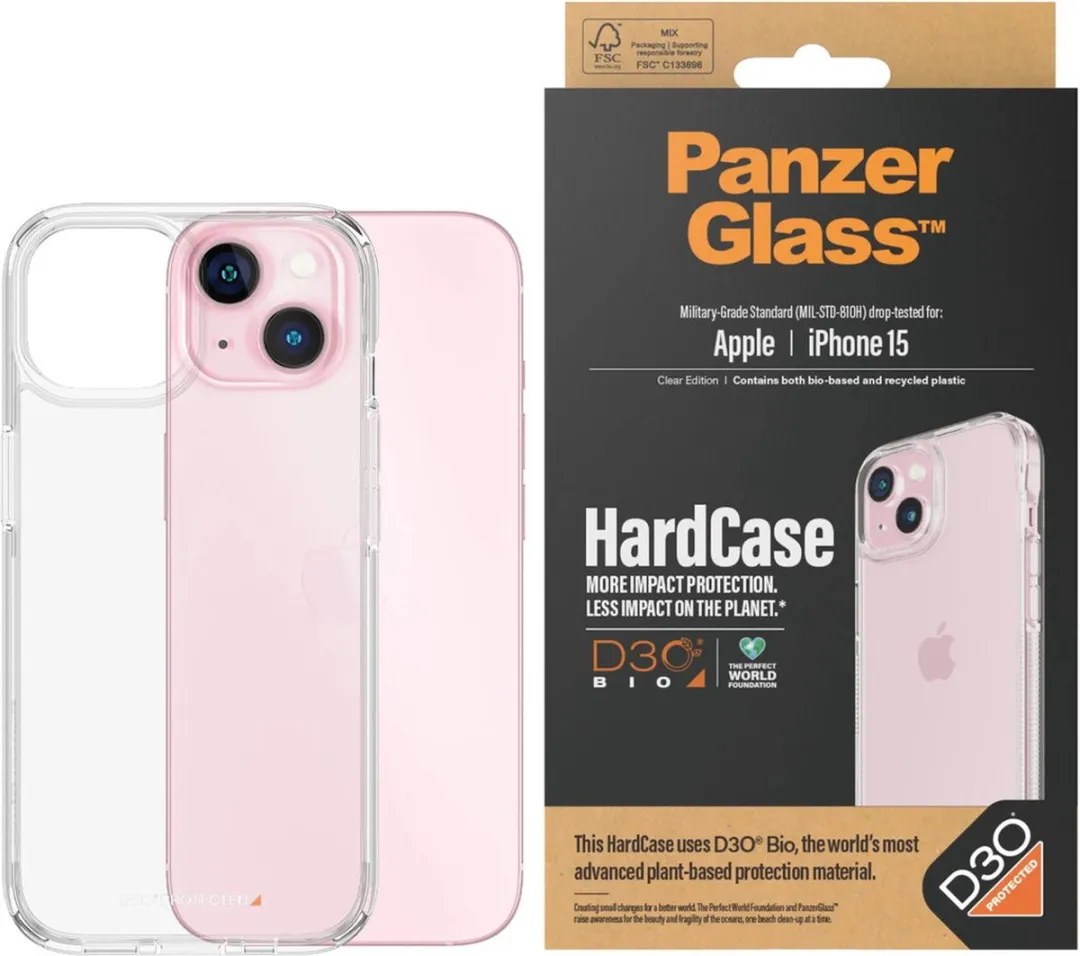 PanzerGlass iPhone 15 HardCase D3O 1172 - Transparant - afbeelding 6 van 6