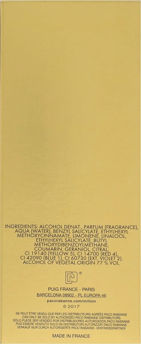 Paco Rabanne 1 Million Herenparfum 100ml - afbeelding 6 van 6