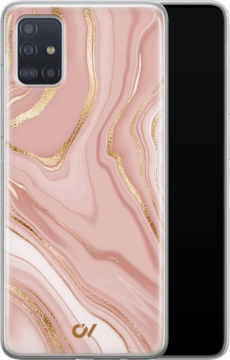 Casevibes Hoesje Samsung Galaxy A51 - Roze Marble - S/A51/UV/014