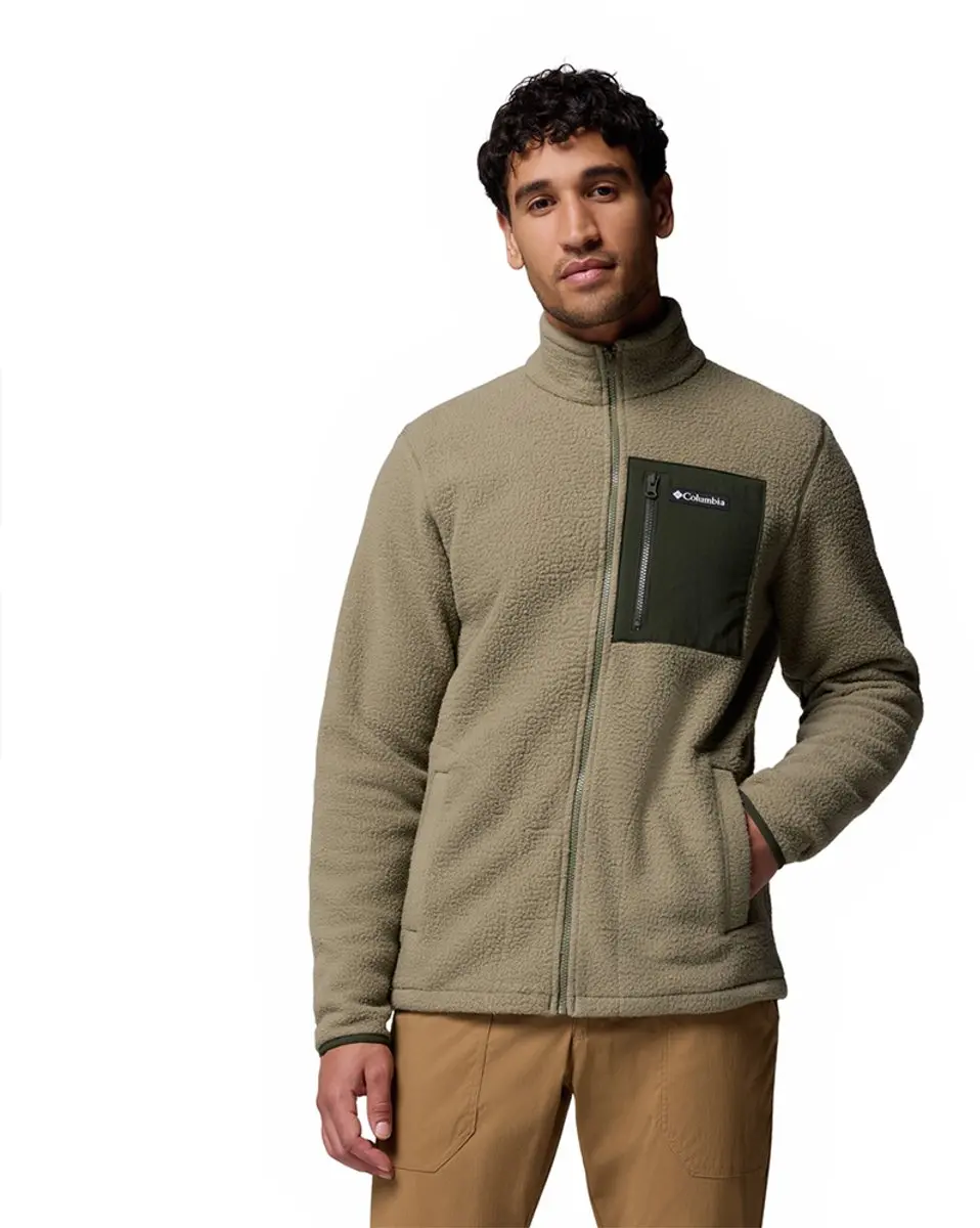 Columbia Jasper Ridge™ Pebbled Fleece Met Volledige Rits Groen L Man
