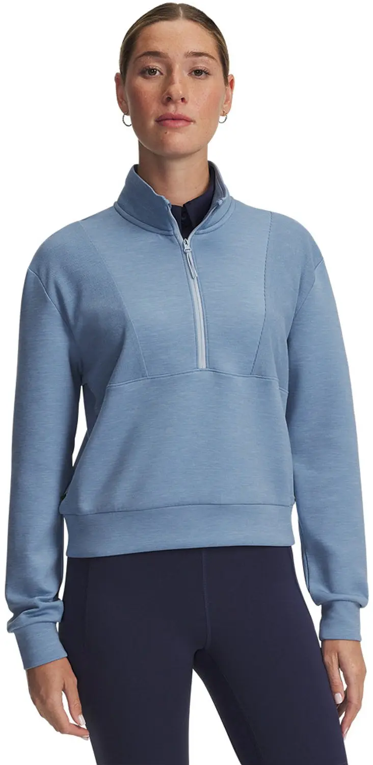 UA Drive Midlayer Pullover Blue Smoke