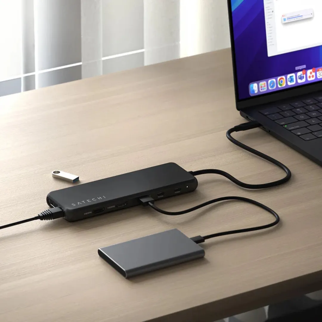 Satechi ST-P3D13K USB-C 13-in-1 Adapter - Zwart