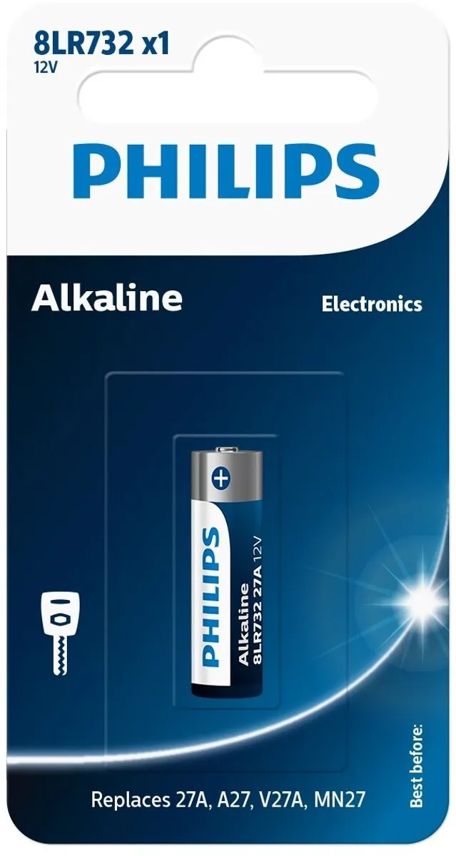 Philips 27A 8LR7332 Alkaline Batterij 12V