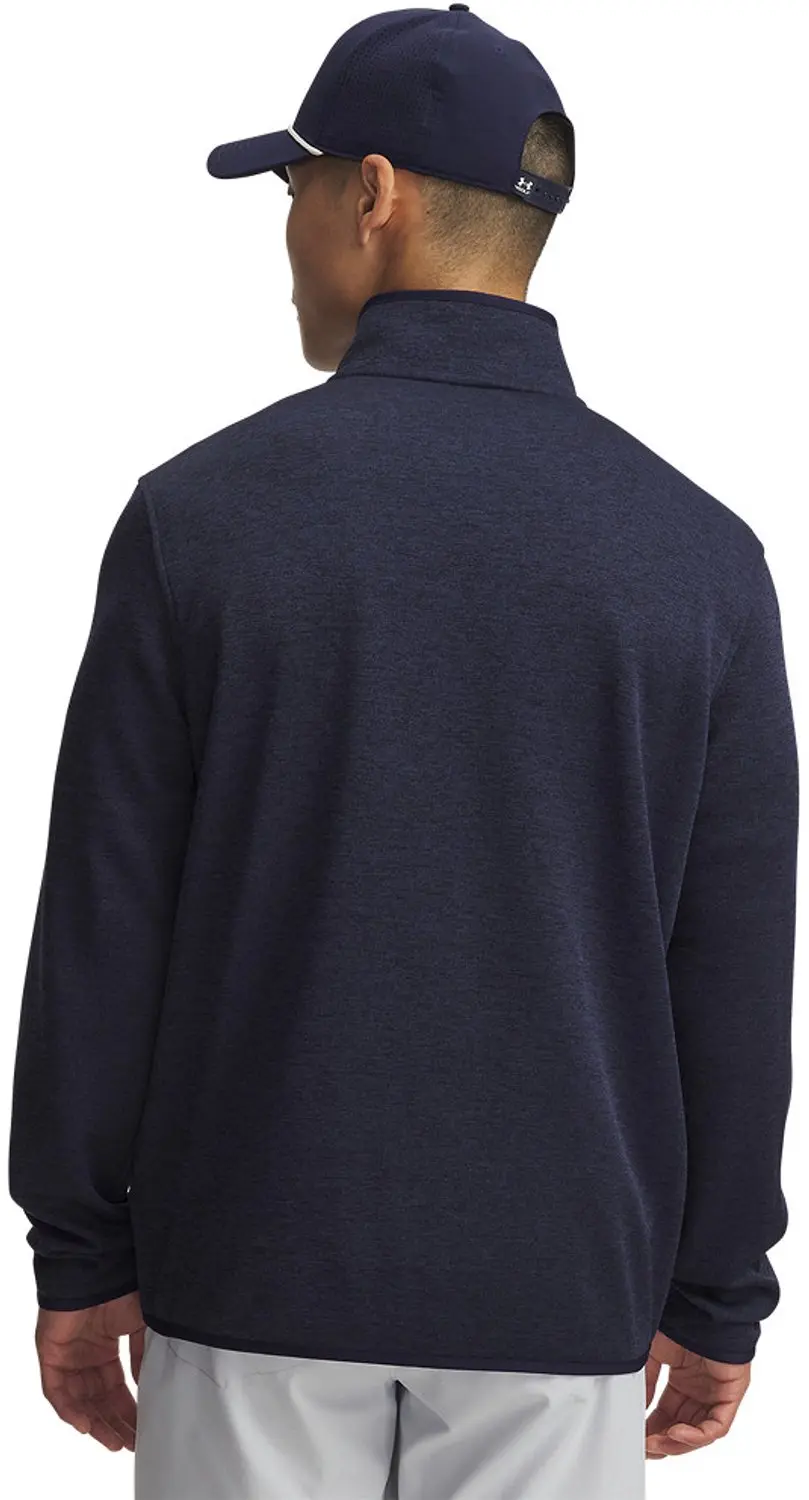 UA Drive Sweaterfleece FZ - Midnight Navy Golftrui - Heren - afbeelding 3 van 3