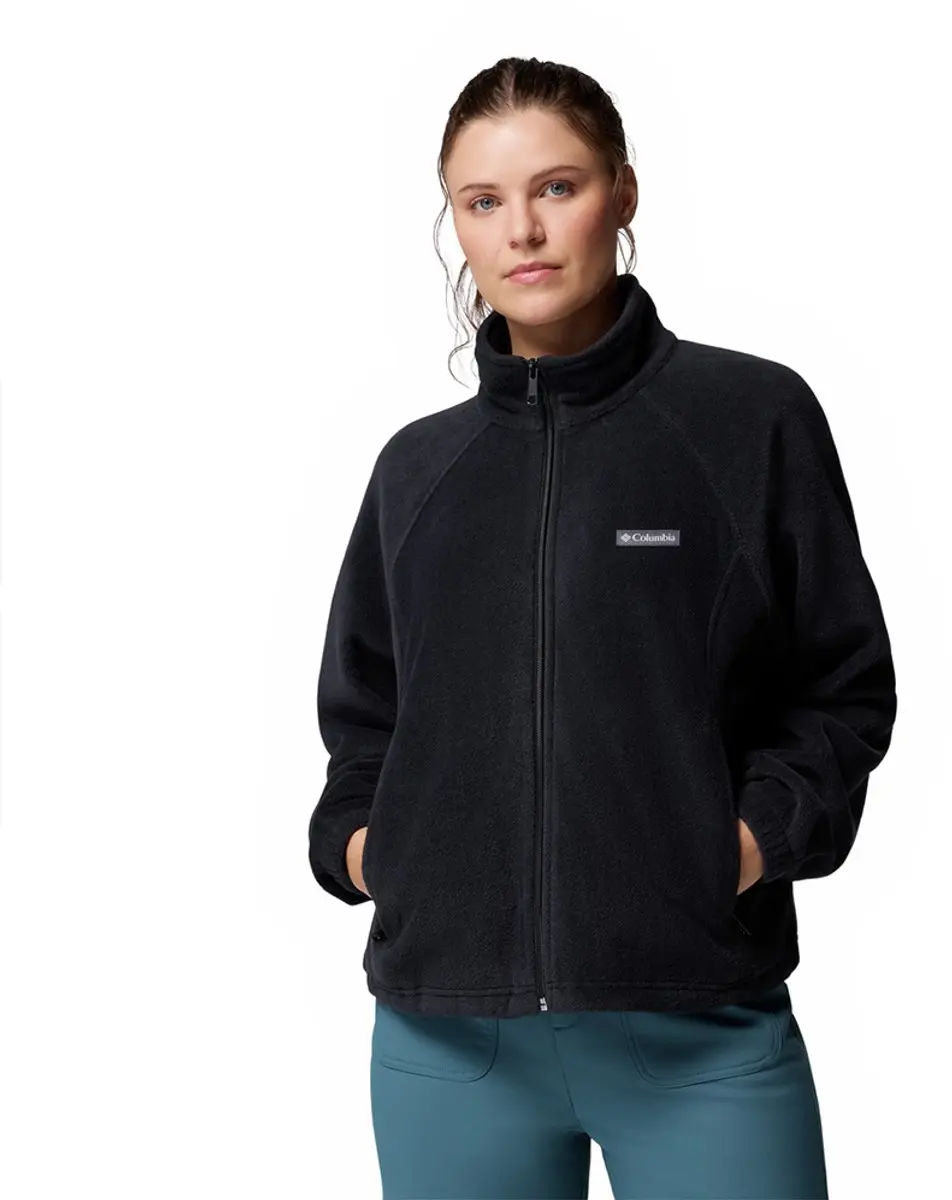 Columbia Benton Springs™ Relaxed Fleece Met Volledige Rits Zwart S Vrouw