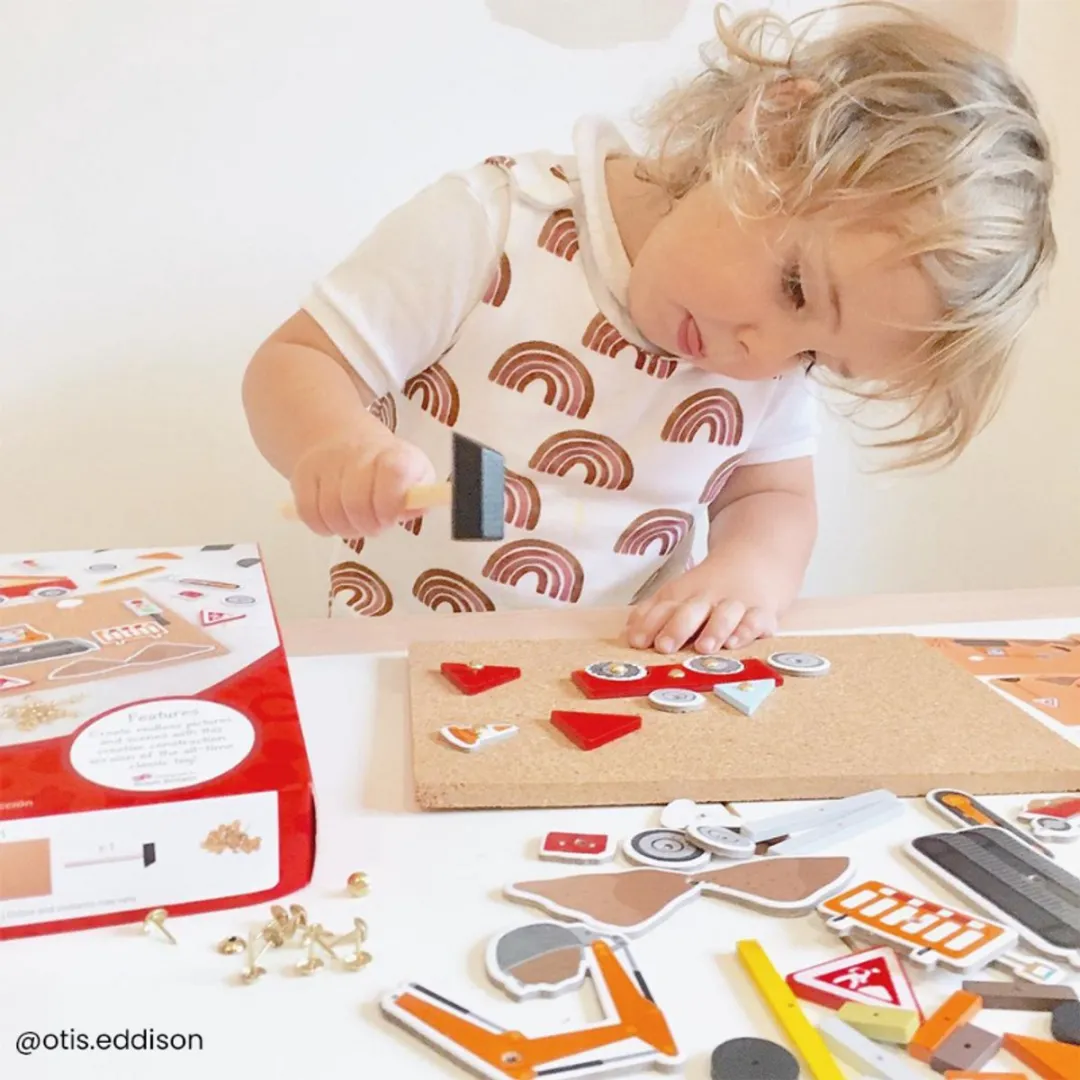 BIGJIGS Deluxe Pin-A-Vorm Bouw - Meerdere kleuren