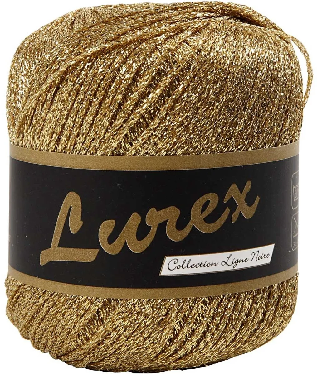 Creativ Company Glitter Garen 25gr Lichtgoud
