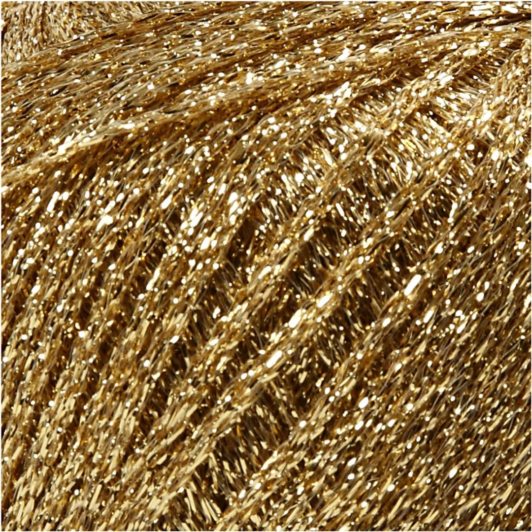 Creativ Company Glitter Garen 25gr Lichtgoud