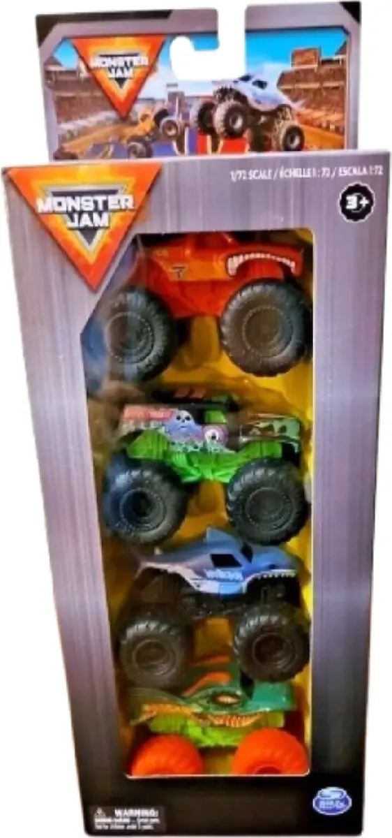 Monster Jam 4-pack voertuigen