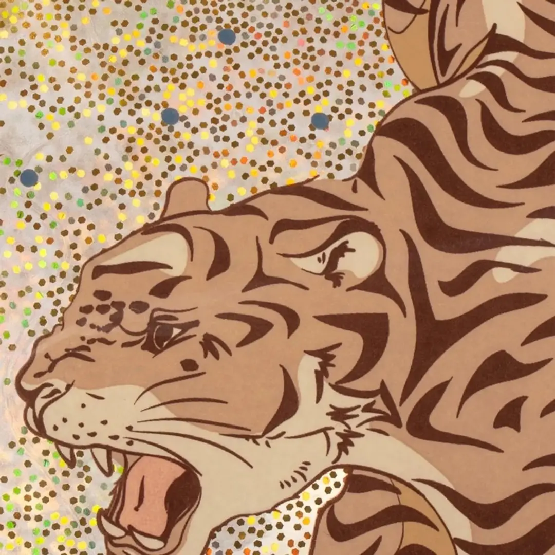 Konges Sløjd Glitter Skippybal Tiger - afbeelding 2 van 2