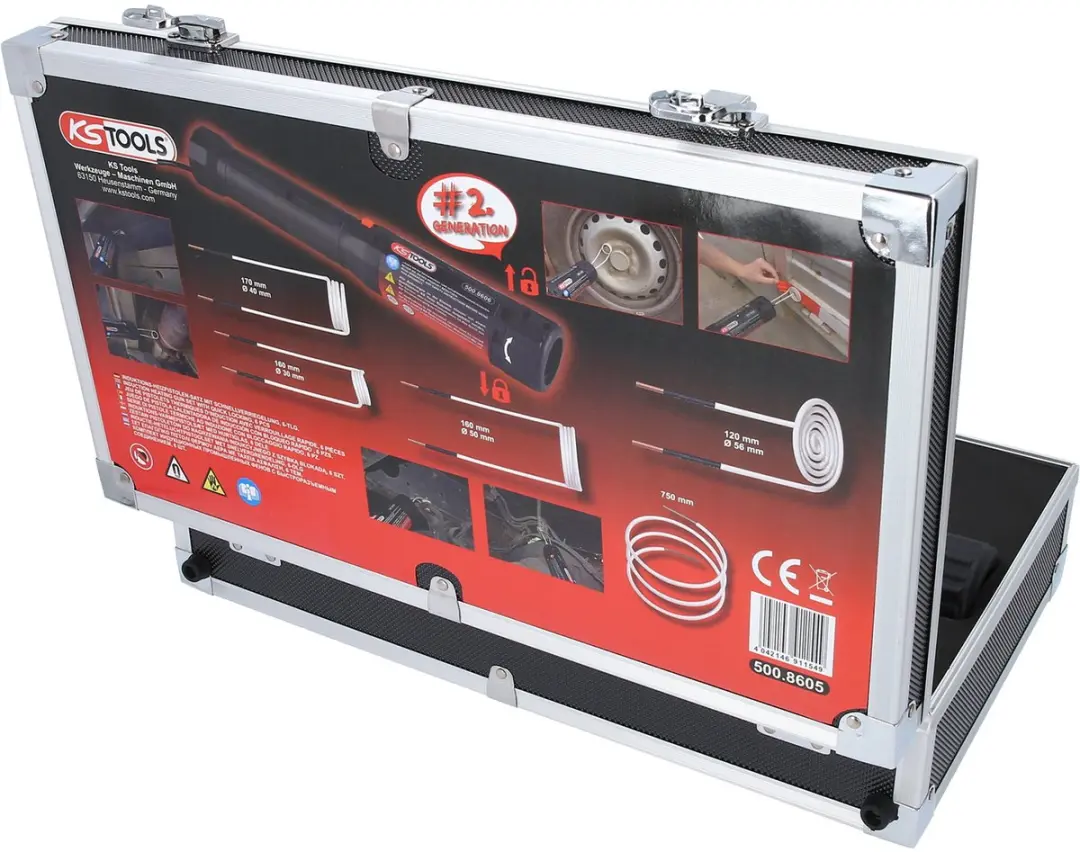 KS Tools 500.8605 Inductieverwarmingspistoolset - 6-delig - afbeelding 2 van 6
