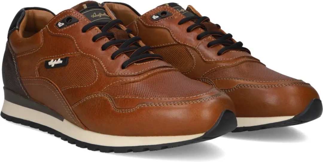 Australian Fabian Leren Sneakers - Cognac - Maat 47 - afbeelding 4 van 6