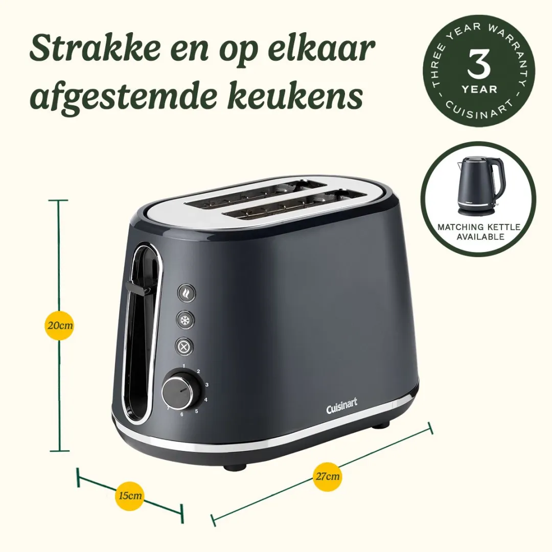 Cuisinart CPT780E Broodrooster 2 Sneden - 900W - Zwart