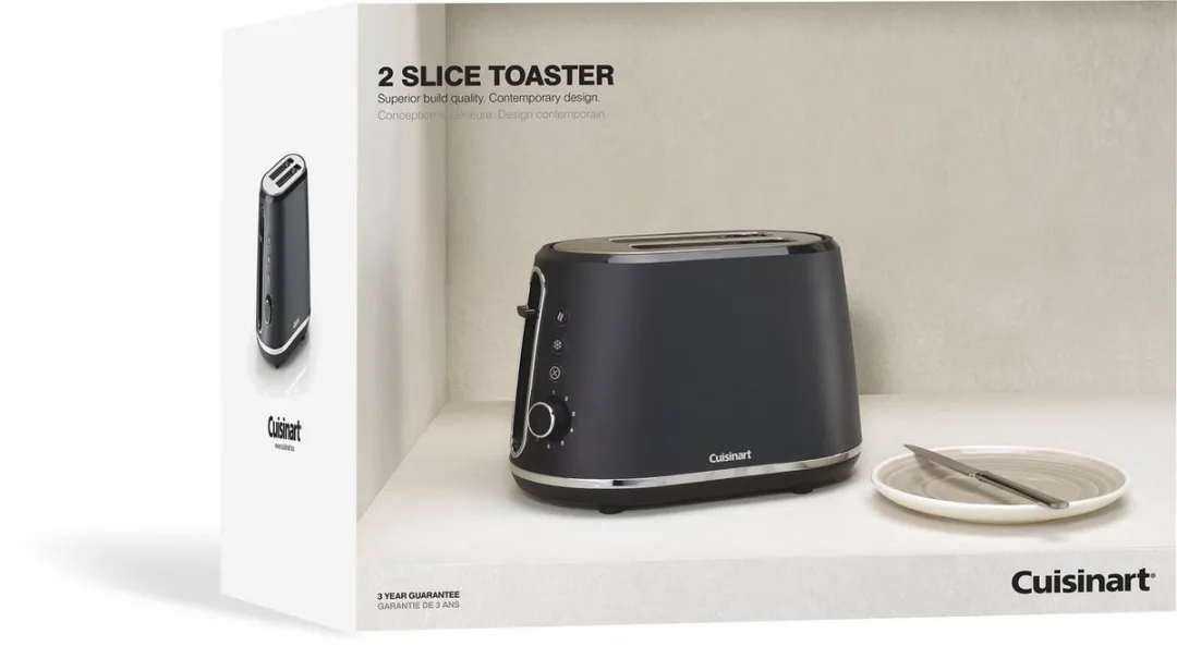 Cuisinart CPT780E Broodrooster 2 Sneden - 900W - Zwart