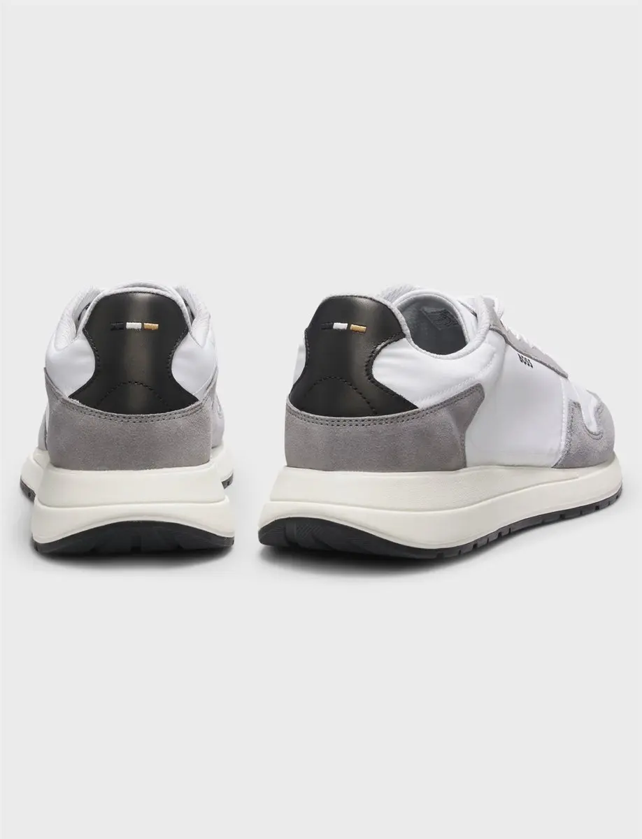 BOSS Black Vinston Runn Sneakers - Wit - afbeelding 2 van 6