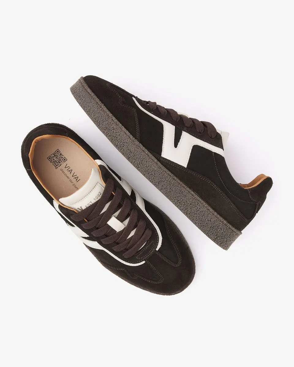 VIA VAI Zane Dexter Sneakers Heren - Leer - Bruin - 43 - afbeelding 3 van 5