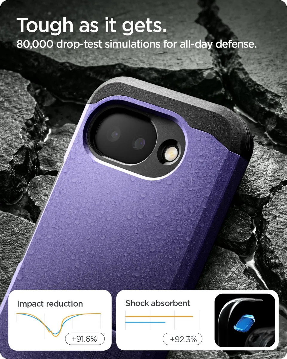 Spigen Tough Armor Backcover Pixel 10a - Ash Violet - 8800337244144