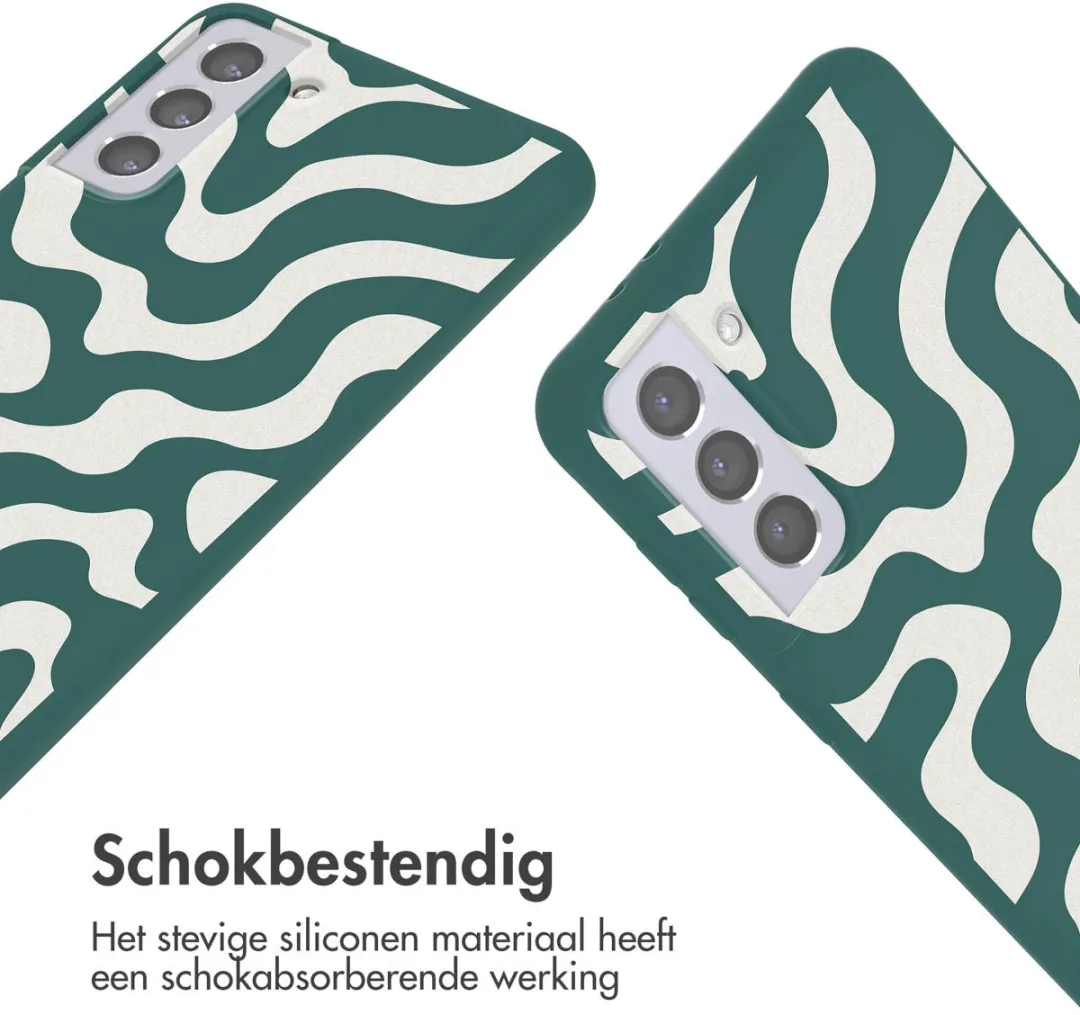 Imoshion Hoesje Samsung Galaxy S21 Plus - Petrol Green Groovy
