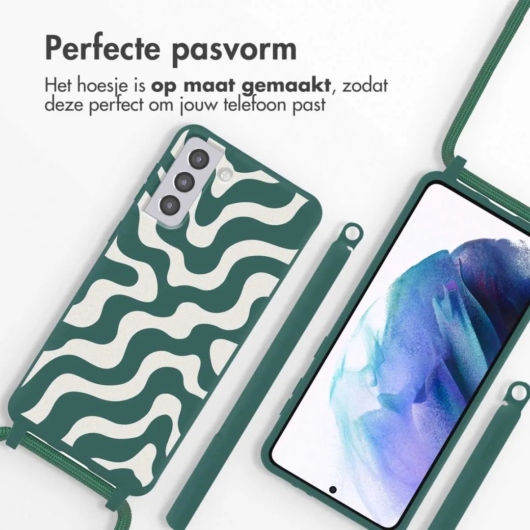 Imoshion Hoesje Samsung Galaxy S21 Plus - Petrol Green Groovy