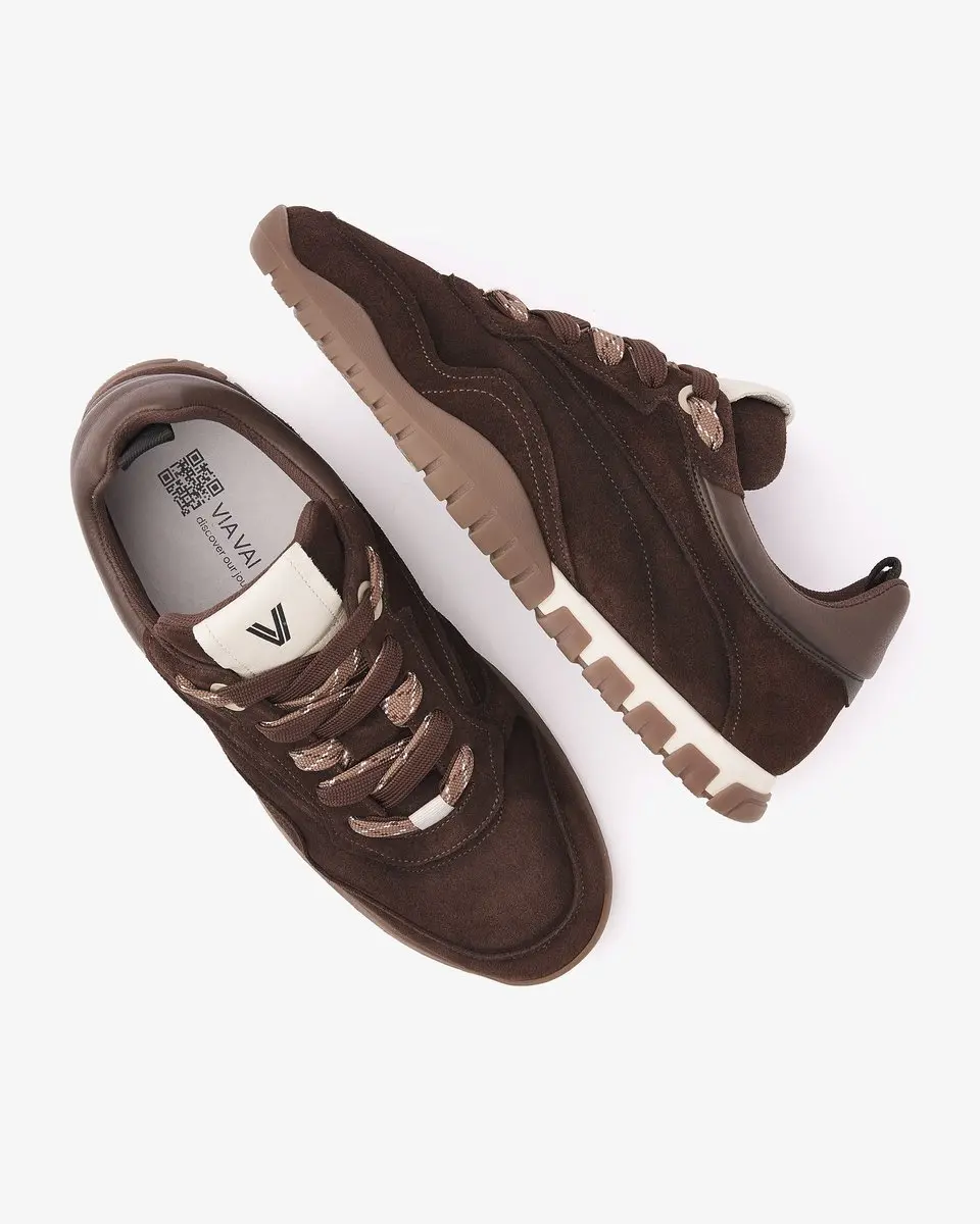 VIA VAI Frenkie Aaron Sneakers Heren - Bruin - afbeelding 3 van 5