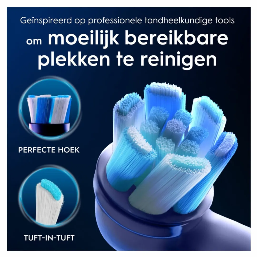 Oral-B iO Ultimate Clean Opzetborstels - 18 Stuks (3x6) - Wit