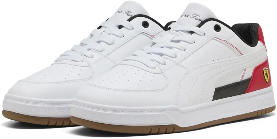 PUMA Ferrari Caven III Sneakers - Wit/Rood - afbeelding 2 van 4